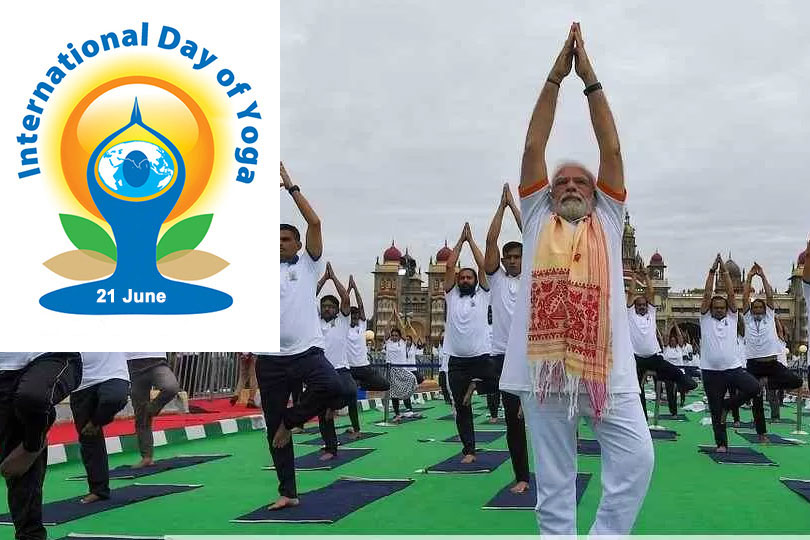 പതിനൊന്നാമത് അന്താരാഷ്‌ട്ര യോഗ ദിനാചരണ ആഘോഷങ്ങളിൽ മുഴുകി രാജ്യം. 